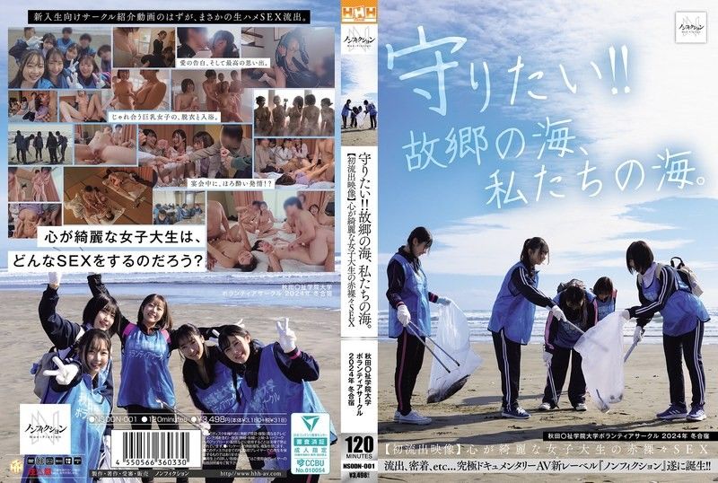想要守护！！故乡的海、我们的海。 秋田福祉学院大学义工社团 2024年 冬季合宿 未知演员 NSODN-001